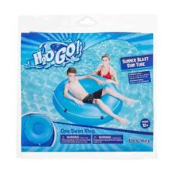 H2O Go Bestway Summer Blast Swim Tube NEW Sealed 41.7in x41.7in Age 12 yrs. Up - Picture 2 of 4